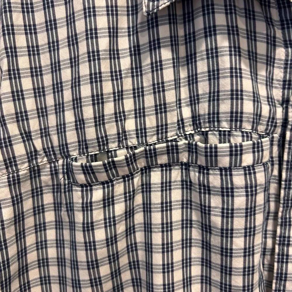 The North Face Mens Plaid Short‎ Sleeve Button Up Shirt Sz L Hiking Camping Gorp